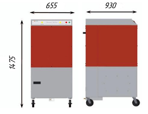 Габаритные и установочные размеры Фильтр-Мастер XXL